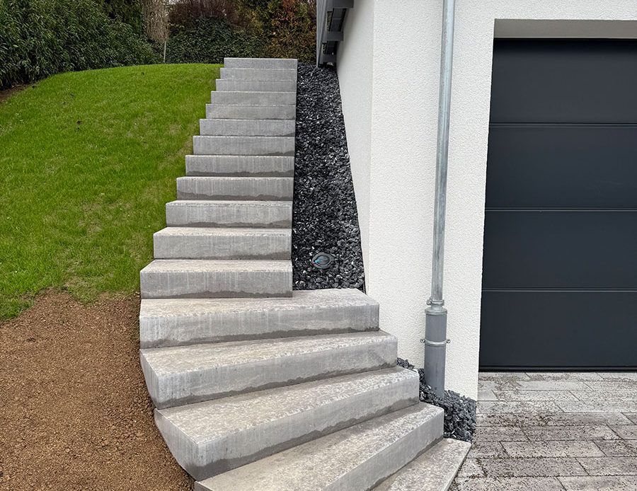 Anlegen von Treppenstufen